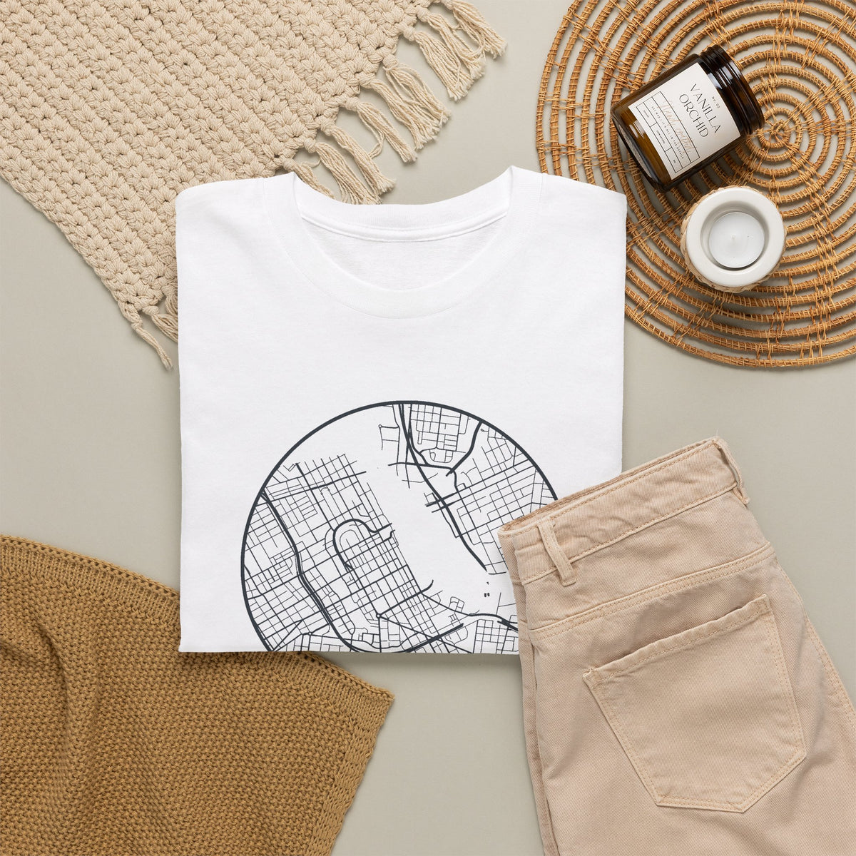 Nashville Street Map T-Shirt