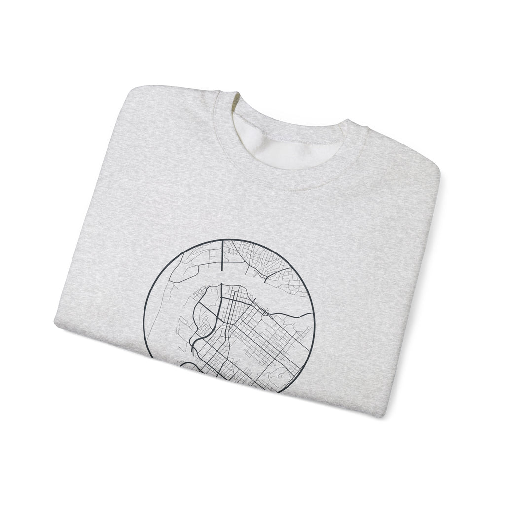 Chattanooga Street Map Crewneck Sweatshirt