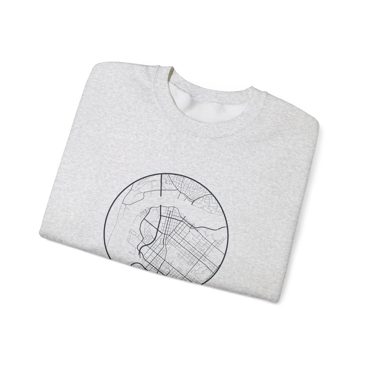 Chattanooga Street Map Crewneck Sweatshirt
