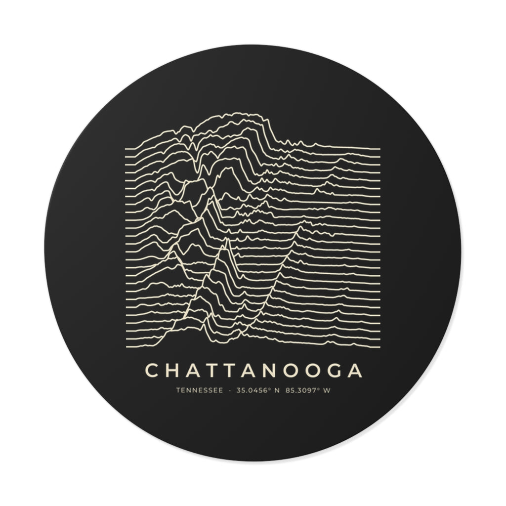 Chattanooga Ridgeline Sticker (Black)