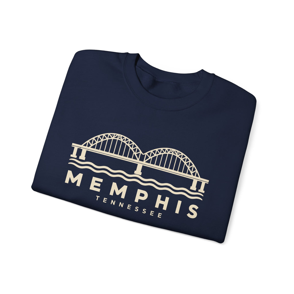 Memphis Hernando de Soto Bridge Crewneck Sweatshirt