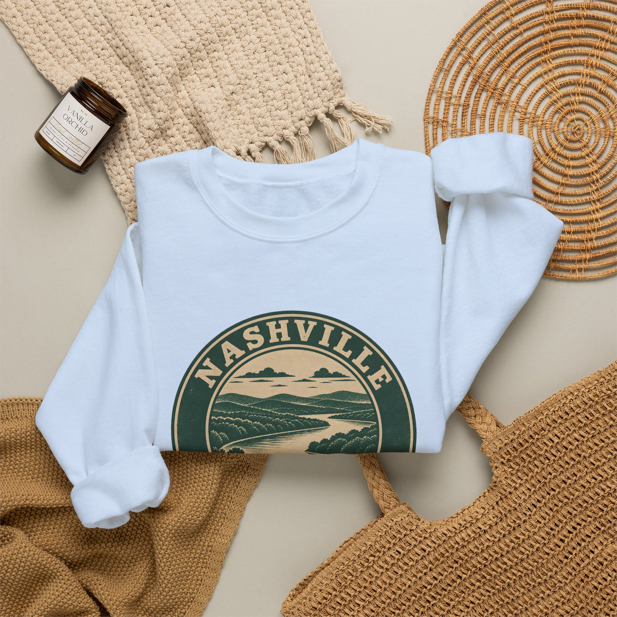 Nashville Park Badge Crewneck Sweatshirt