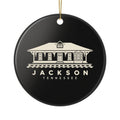 Jackson Train Depot Ornament (Black)