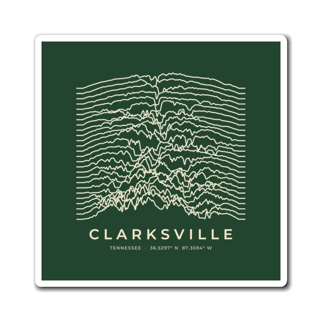 Clarksville Ridgeline Magnet (Forest Green)