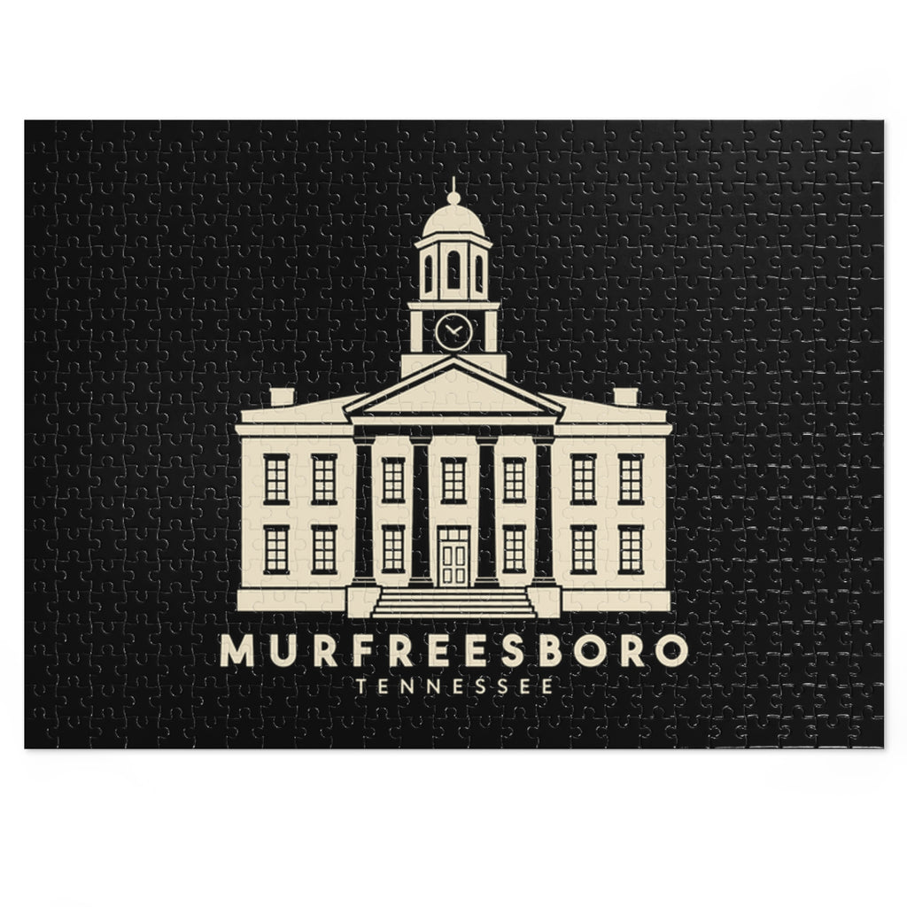 Murfreesboro Rutherford County Courthouse Puzzle (Black)