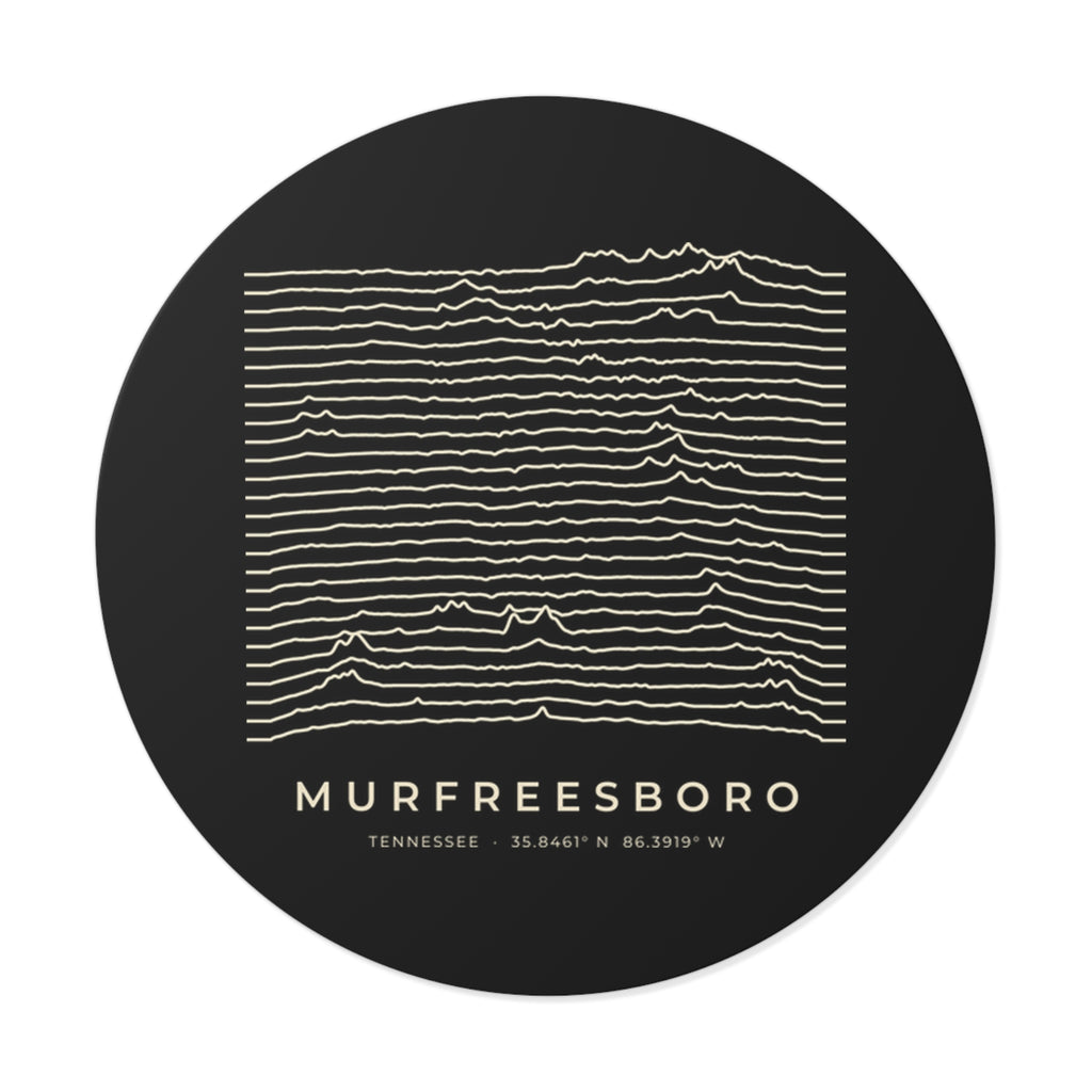 Murfreesboro Ridgeline Sticker (Black)