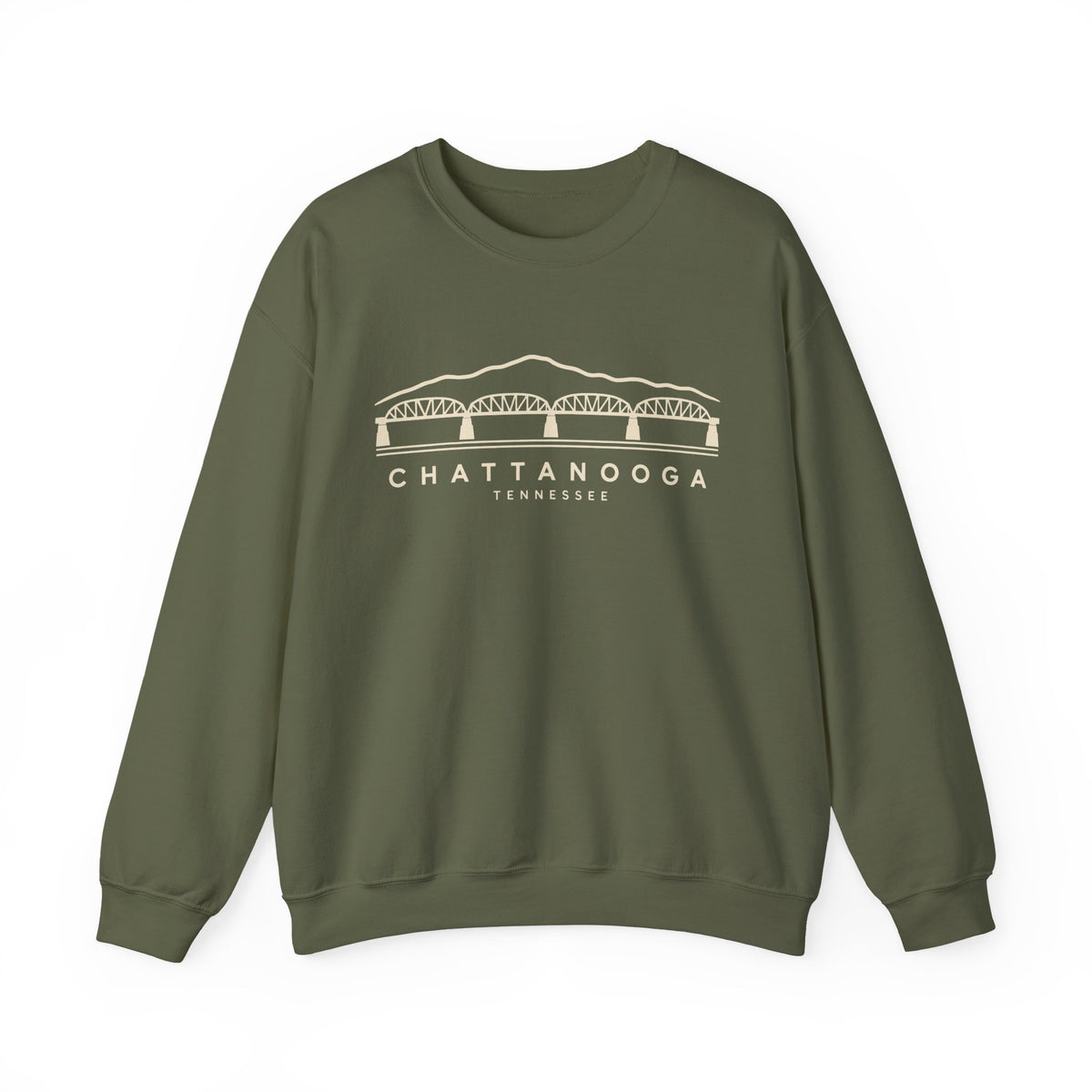 Chattanooga Walnut Street Bridge Crewneck Sweatshirt
