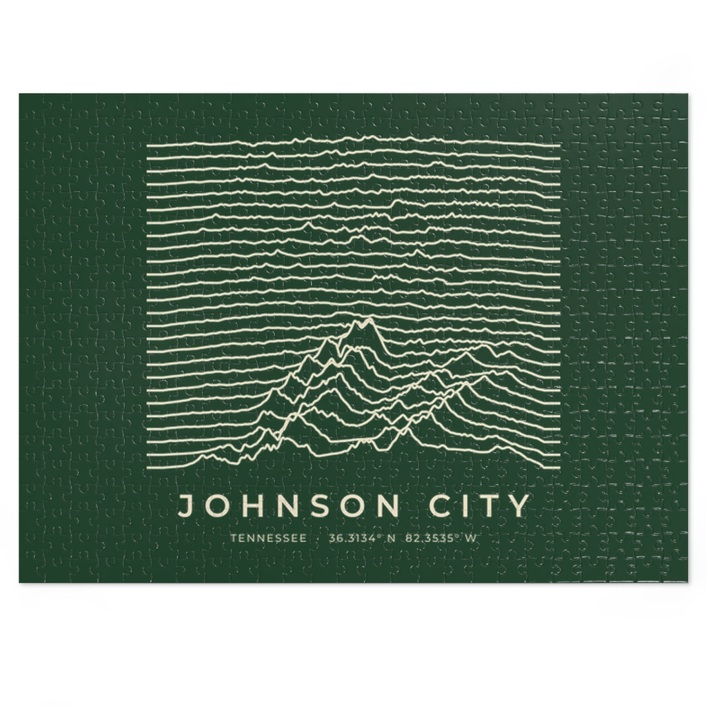 Johnson City Ridgeline Puzzle (Forest Green)