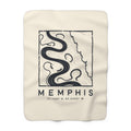 Memphis Topo Map Sherpa Blanket