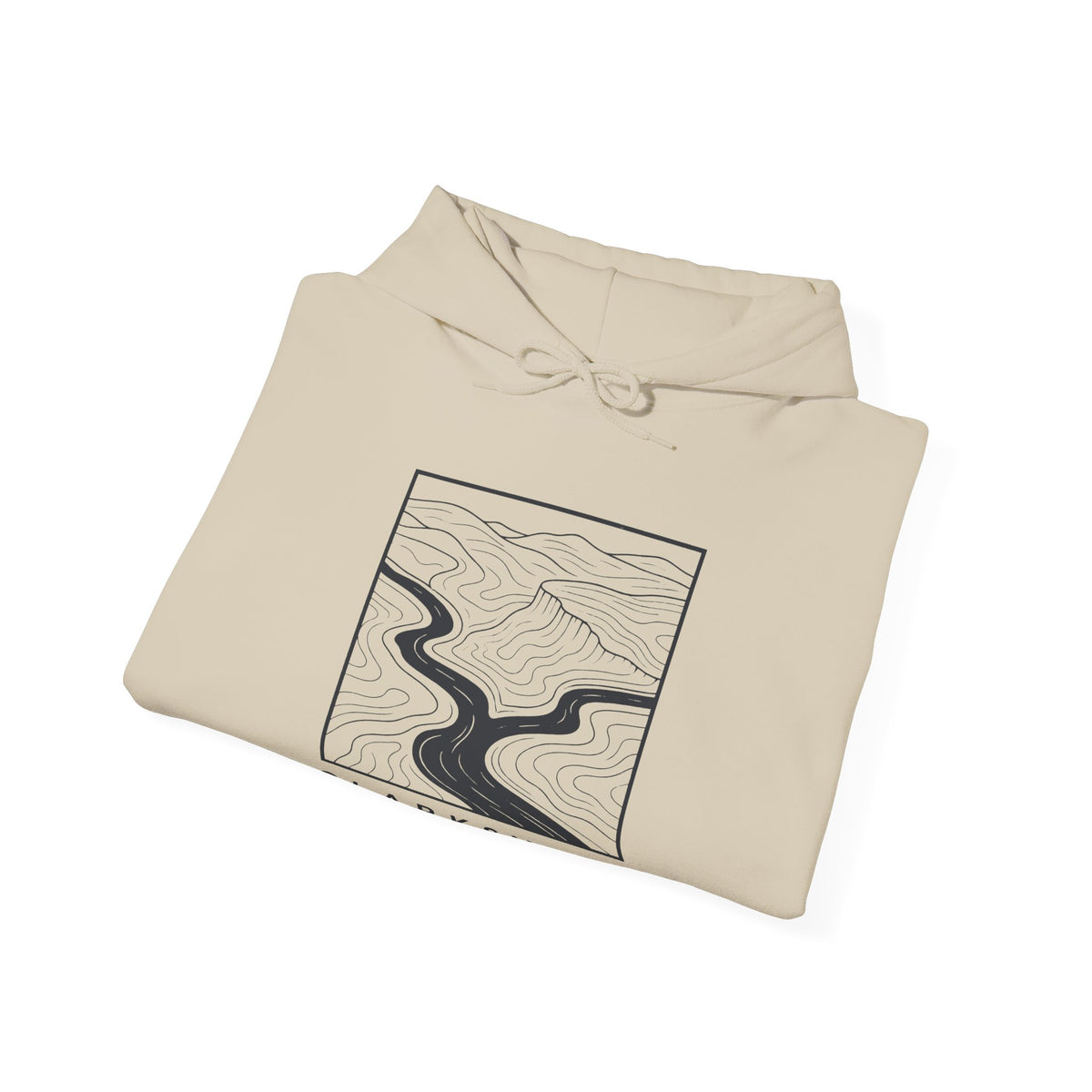 Clarksville Topo Map Hoodie