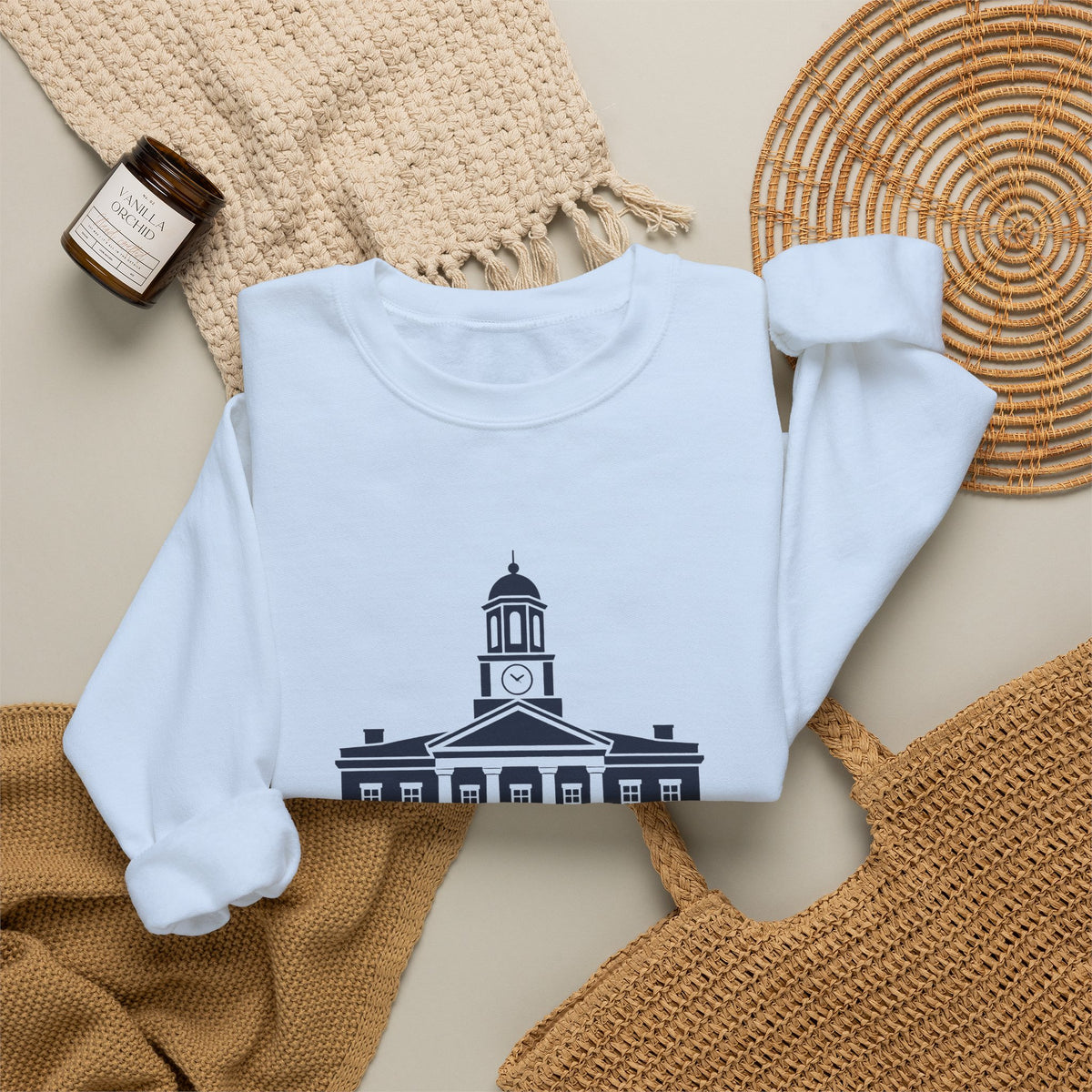 Murfreesboro Rutherford County Courthouse Crewneck Sweatshirt