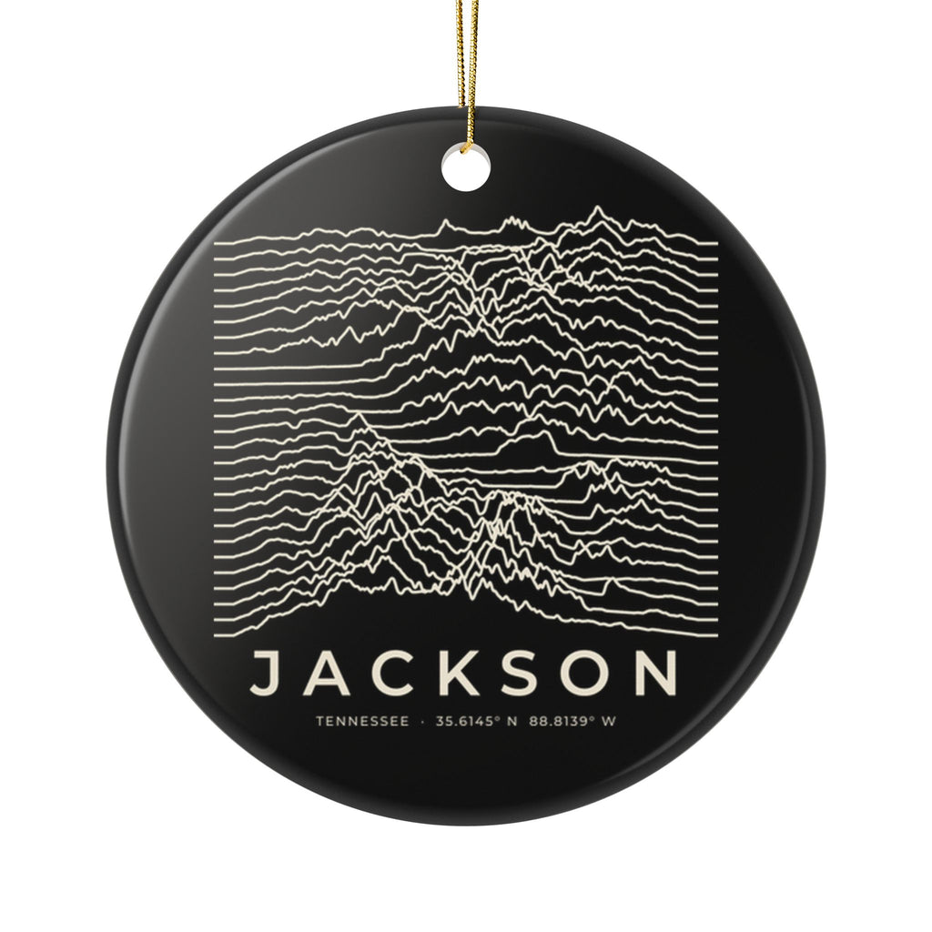 Jackson Ridgeline Ornament (Black)