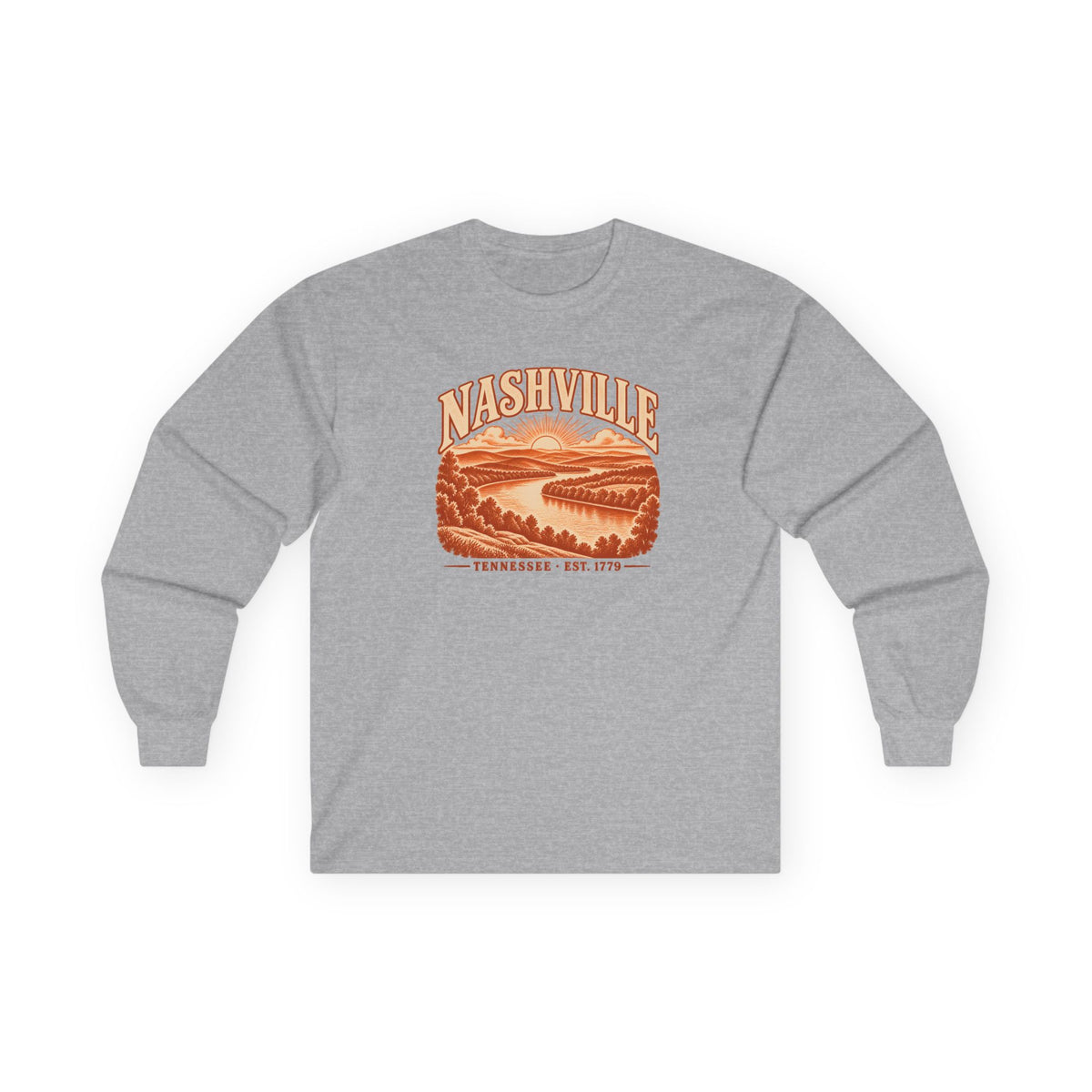 Nashville Engraved Valley Long Sleeve T-Shirt