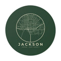 Jackson Street Map Sticker (Forest Green)