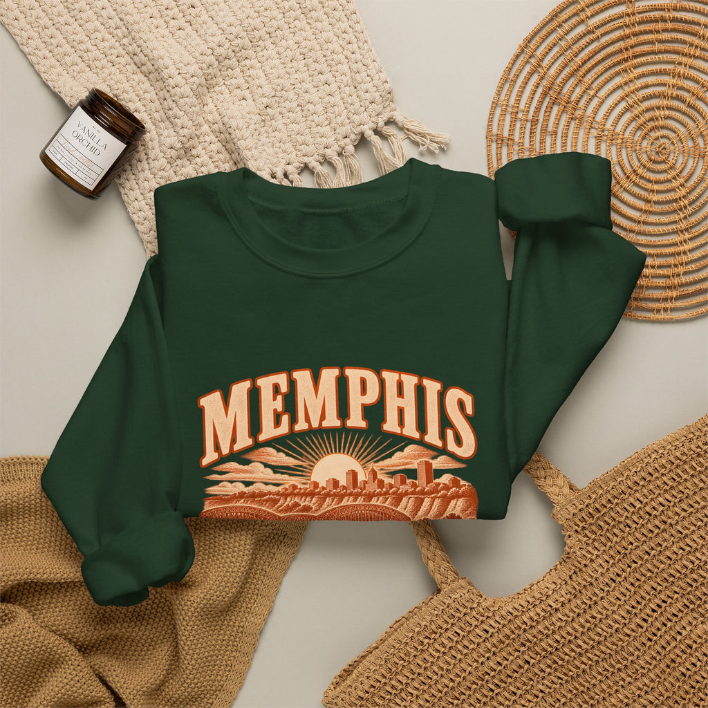 Memphis Engraved Valley Crewneck Sweatshirt