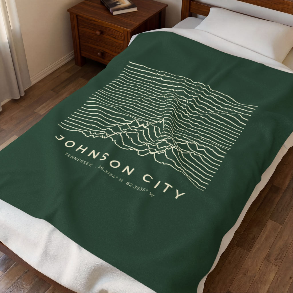 Johnson City Ridgeline Blanket (Forest Green)