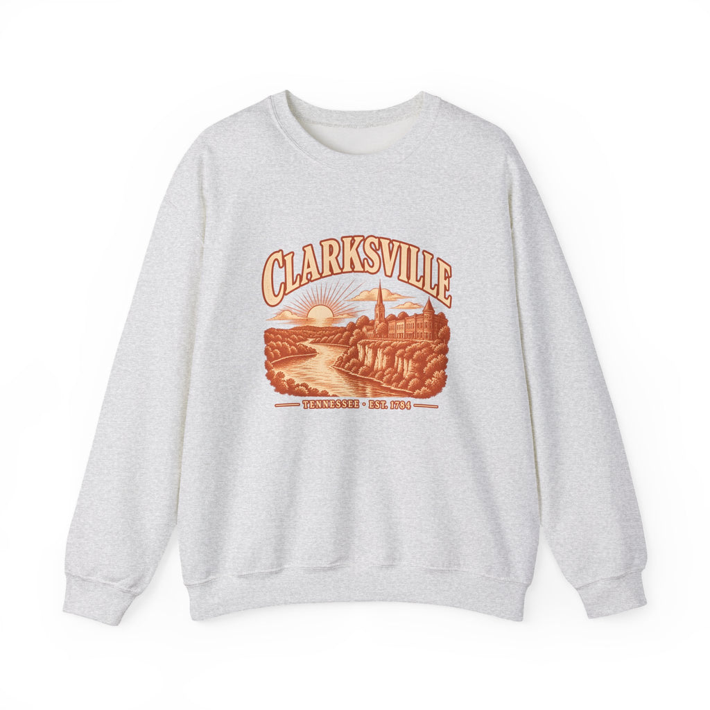Clarksville Engraved Valley Crewneck Sweatshirt