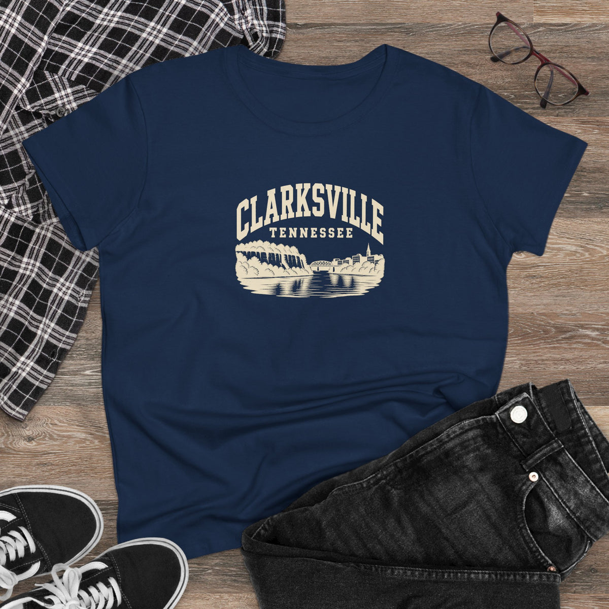Clarksville Vintage Varsity Women's T-Shirt