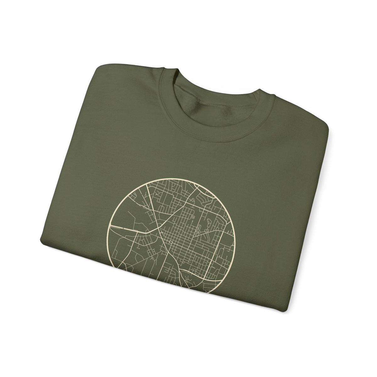 Murfreesboro Street Map Crewneck Sweatshirt