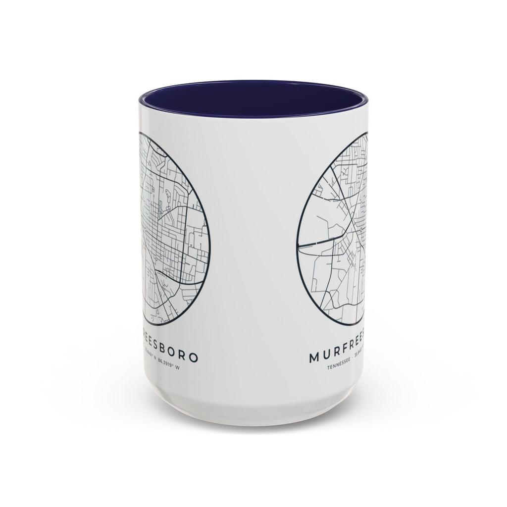 Murfreesboro Street Map Accent Mug