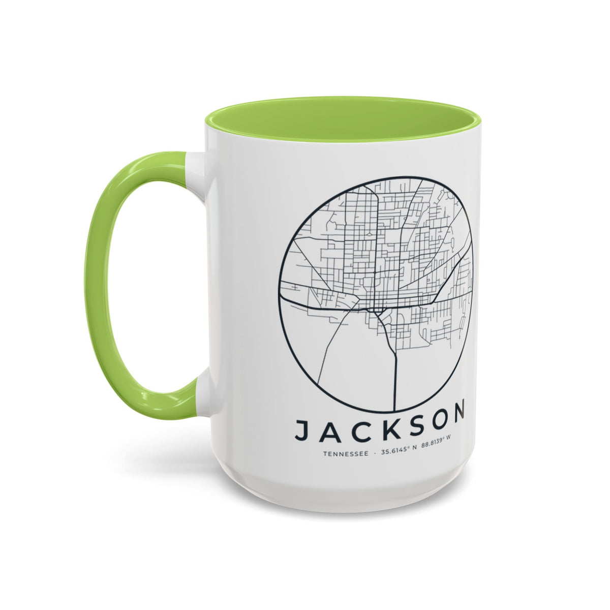 Jackson Street Map Accent Mug