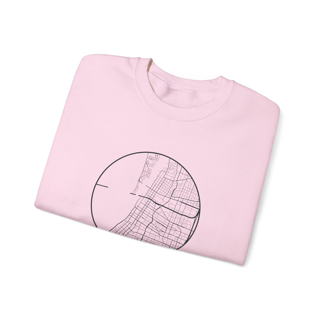 Memphis Street Map Crewneck Sweatshirt