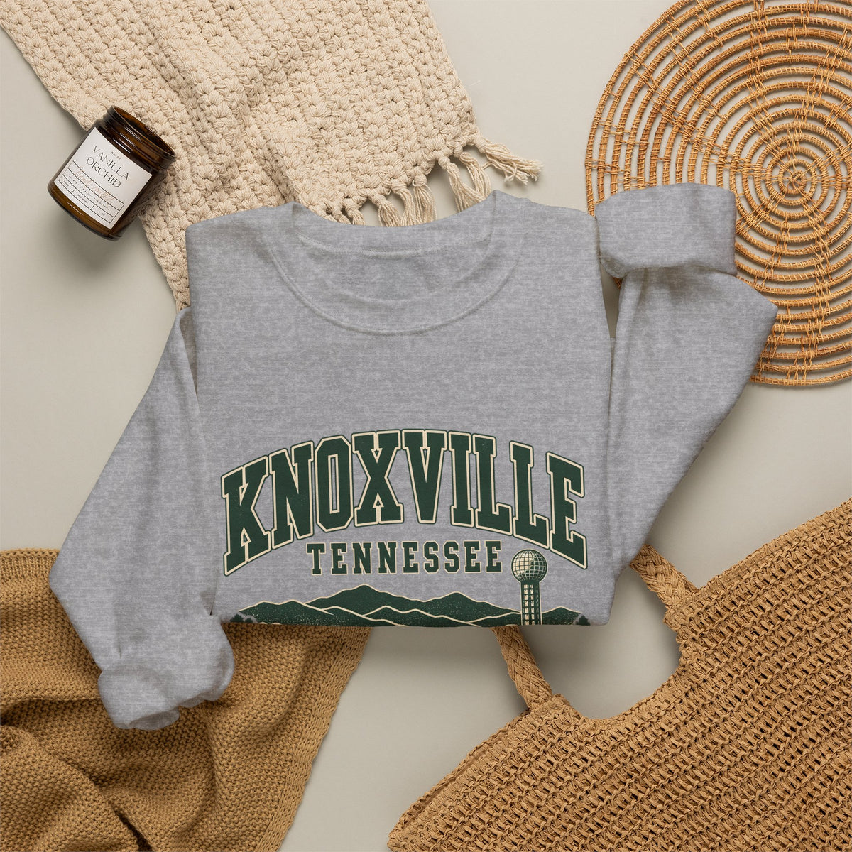 Knoxville Vintage Varsity Crewneck Sweatshirt