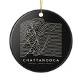 Chattanooga Ridgeline Ornament (Black)