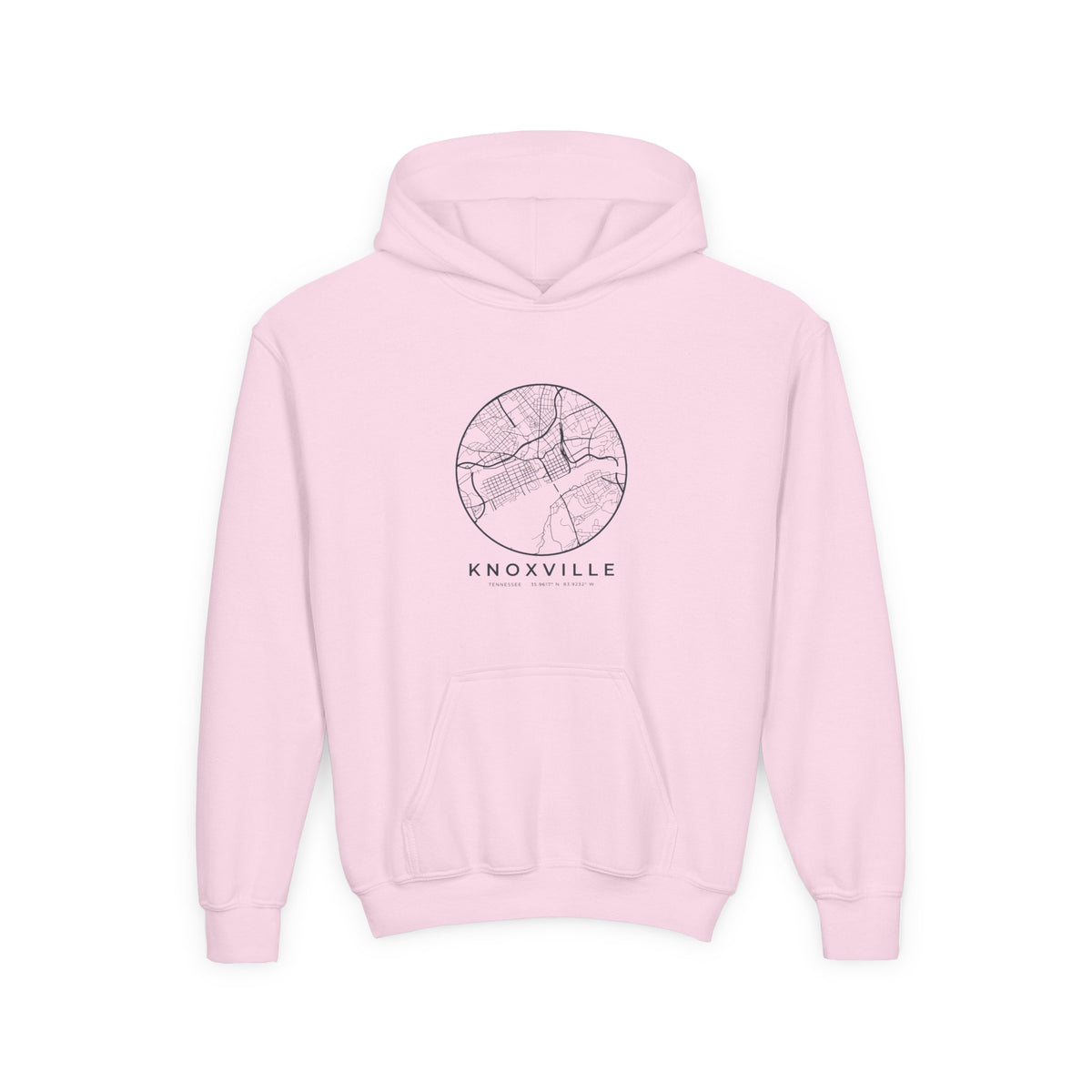 Knoxville Street Map Kids Hoodie