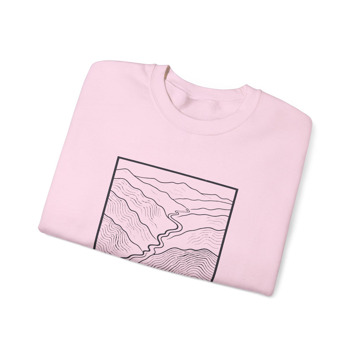 Johnson City Topo Map Crewneck Sweatshirt