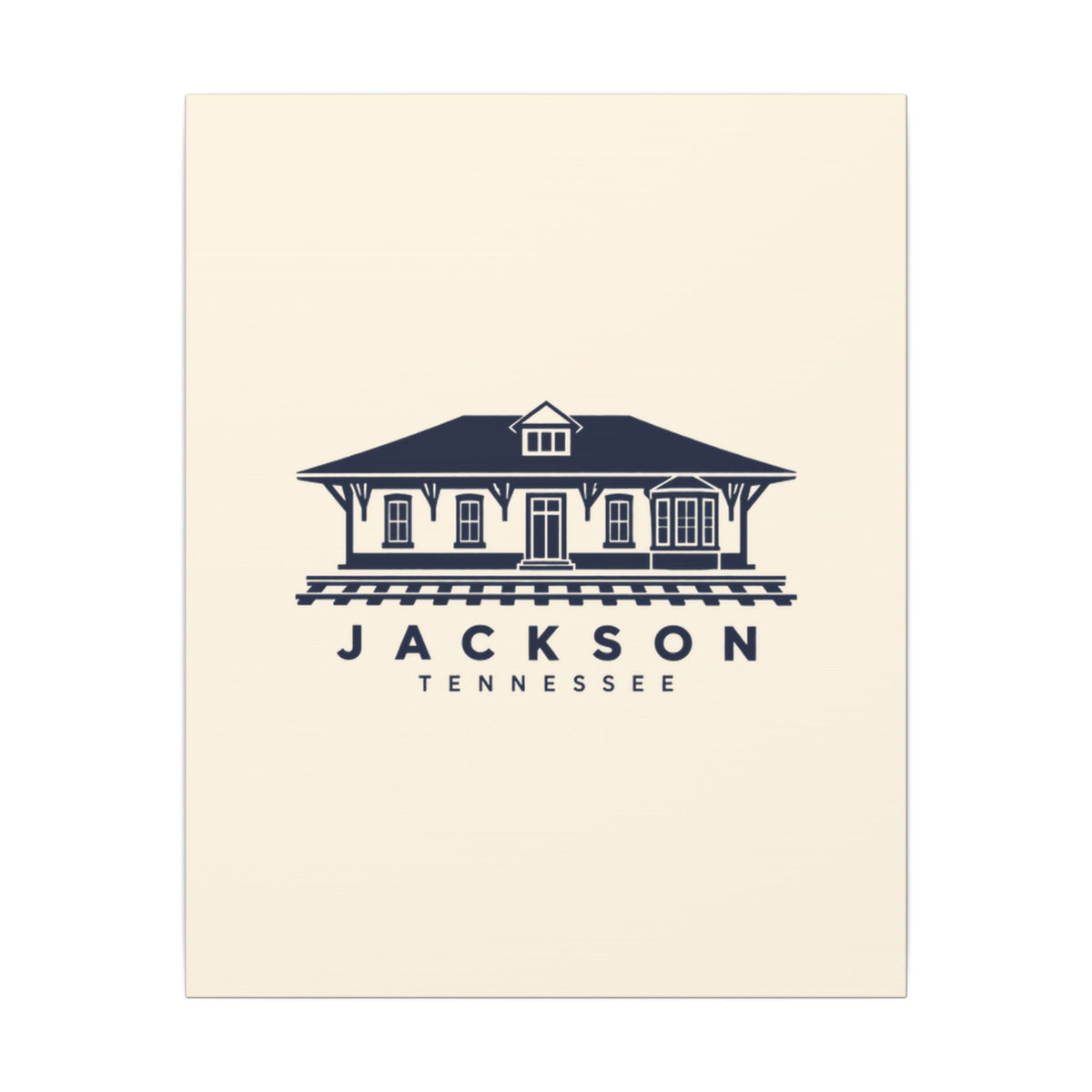 Jackson Train Depot Canvas Print
