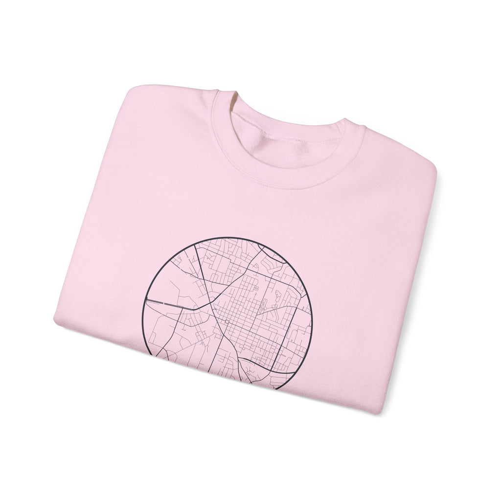 Murfreesboro Street Map Crewneck Sweatshirt