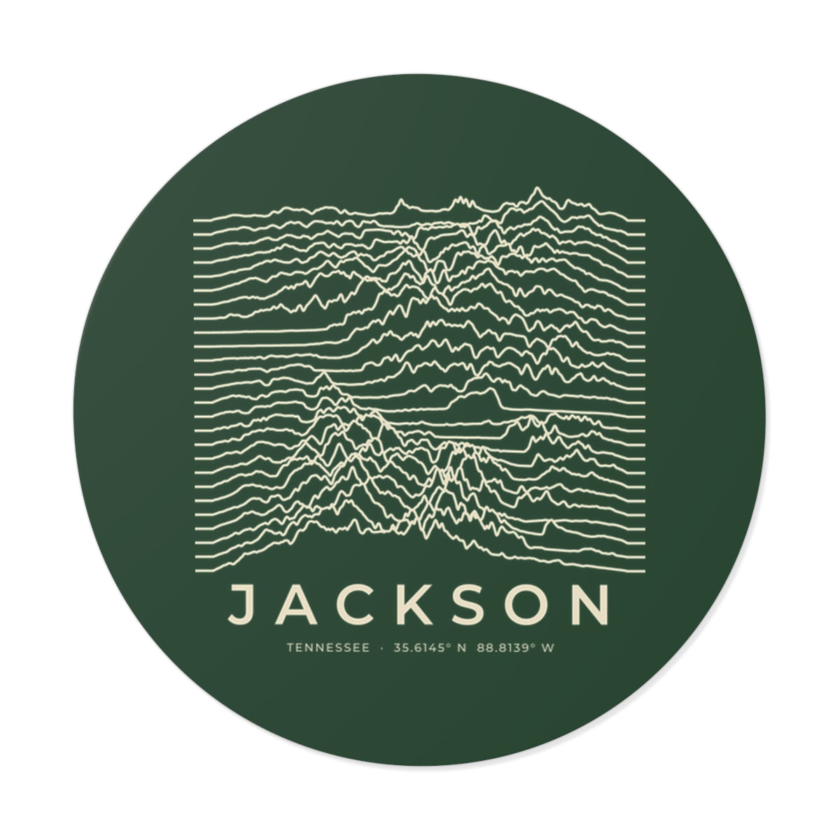 Jackson Ridgeline Sticker (Forest Green)