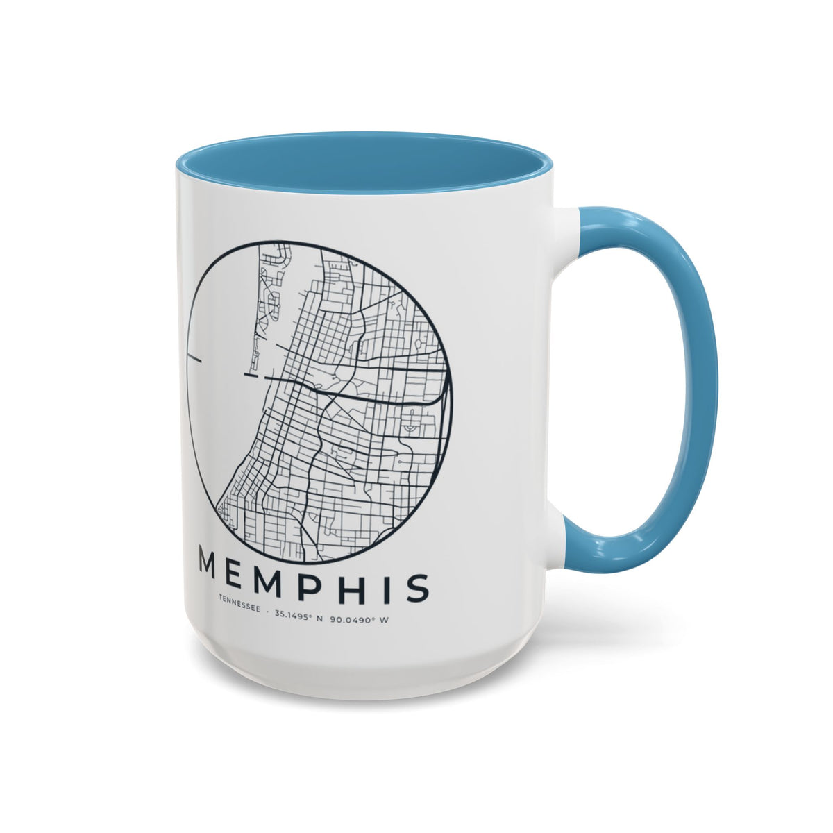Memphis Street Map Accent Mug