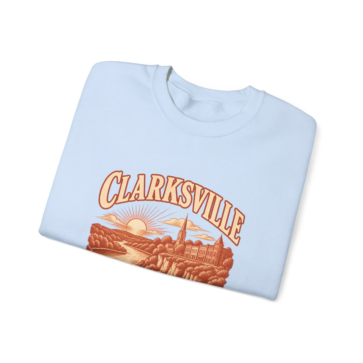 Clarksville Engraved Valley Crewneck Sweatshirt
