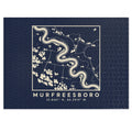 Murfreesboro Topo Map Puzzle (Navy)