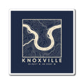 Knoxville Topo Map Magnet (Navy)