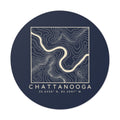 Chattanooga Topo Map Sticker (Navy)