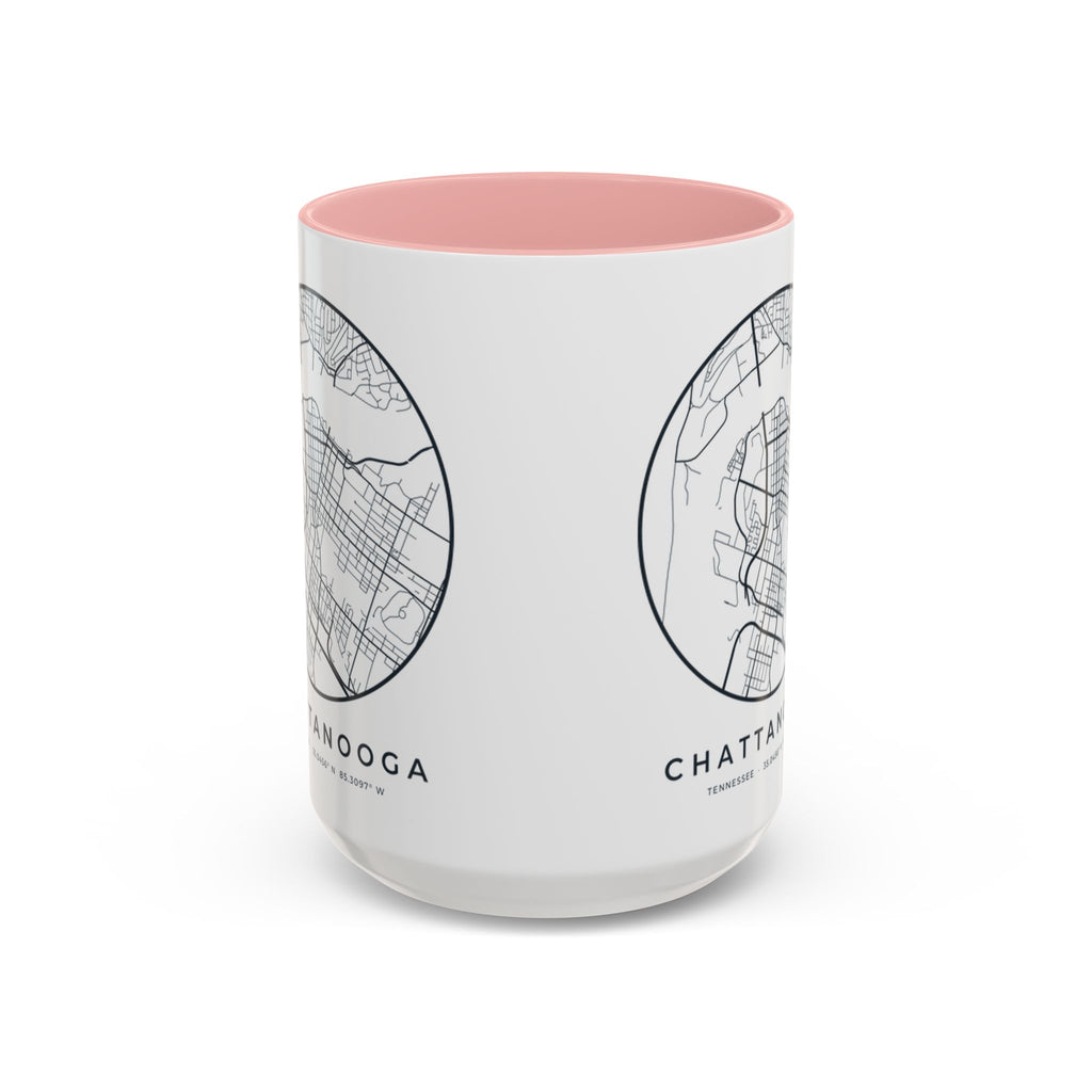 Chattanooga Street Map Accent Mug