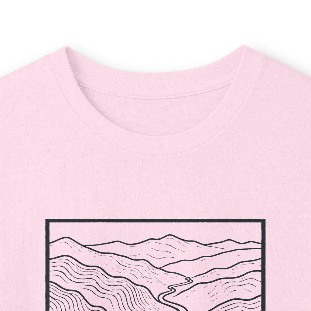Johnson City Topo Map Long Sleeve T-Shirt
