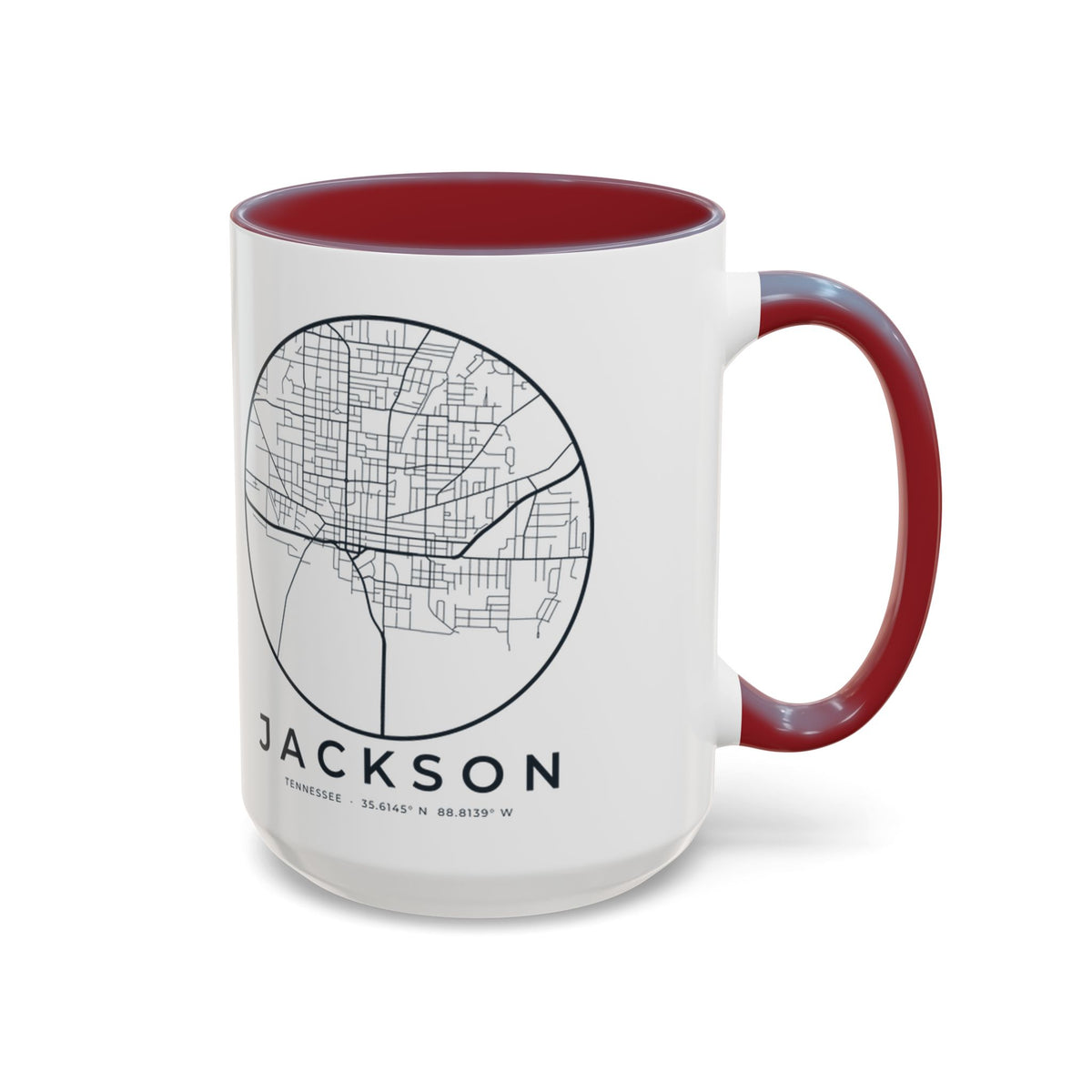 Jackson Street Map Accent Mug