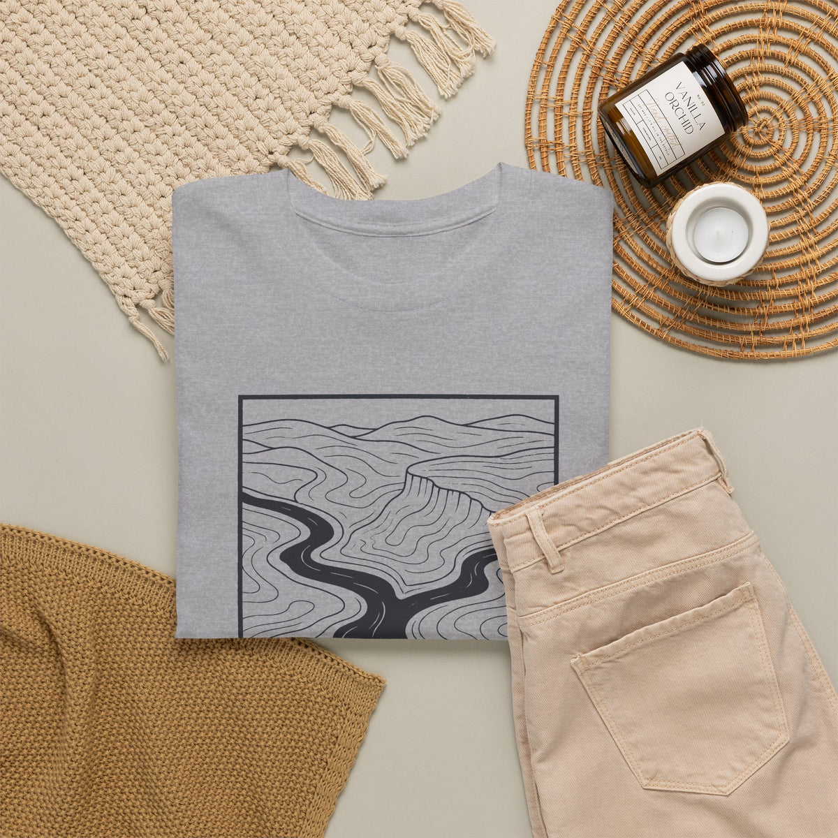 Clarksville Topo Map T-Shirt