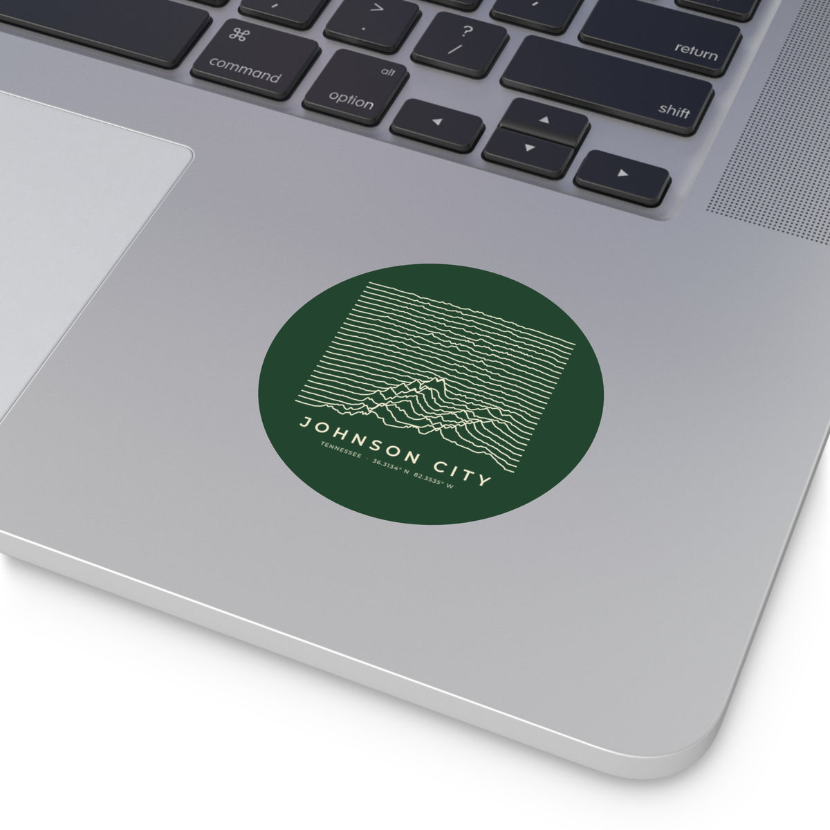 Johnson City Ridgeline Sticker (Forest Green)