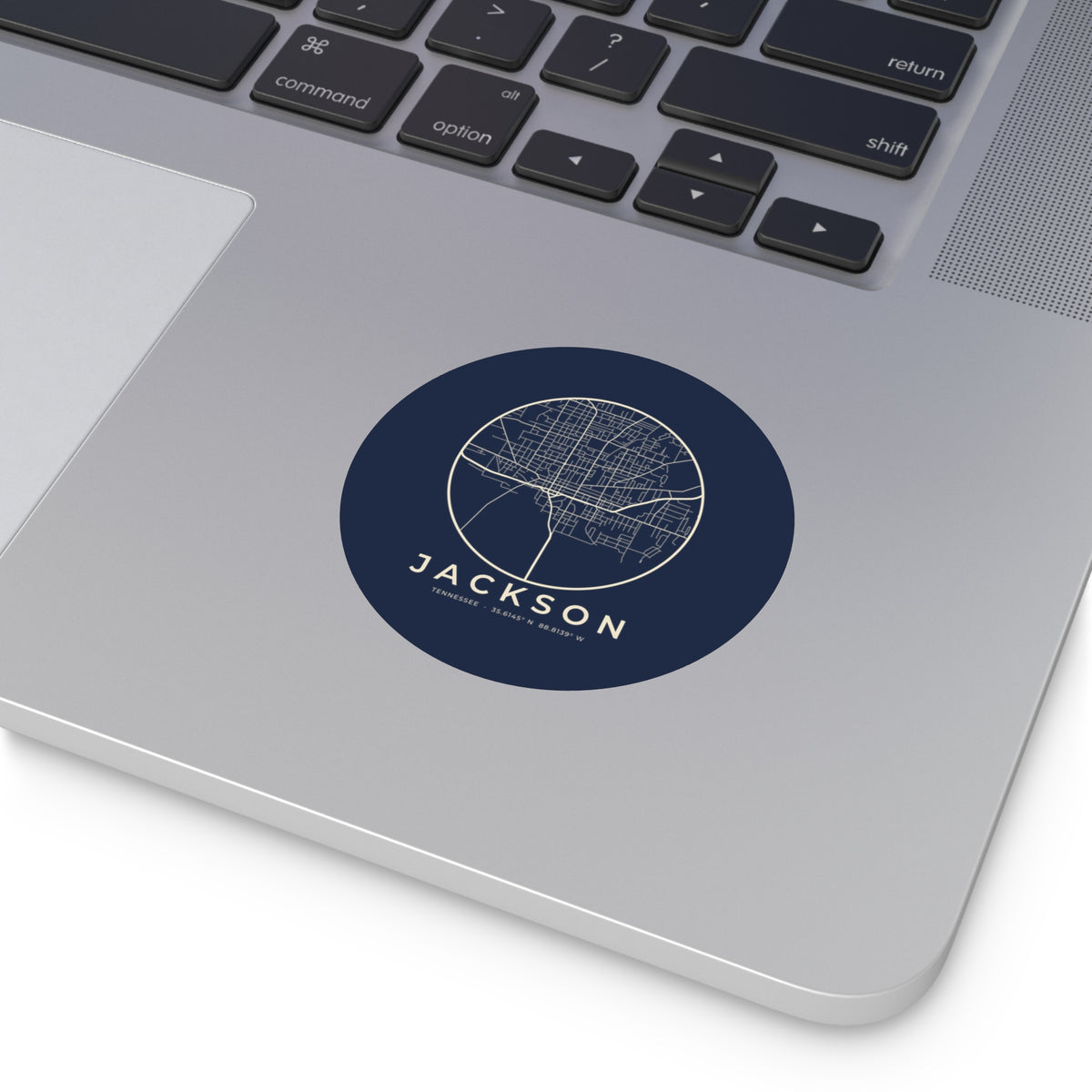 Jackson Street Map Sticker (Navy)