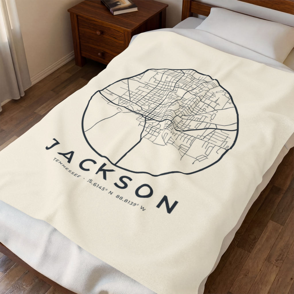 Jackson Street Map Blanket