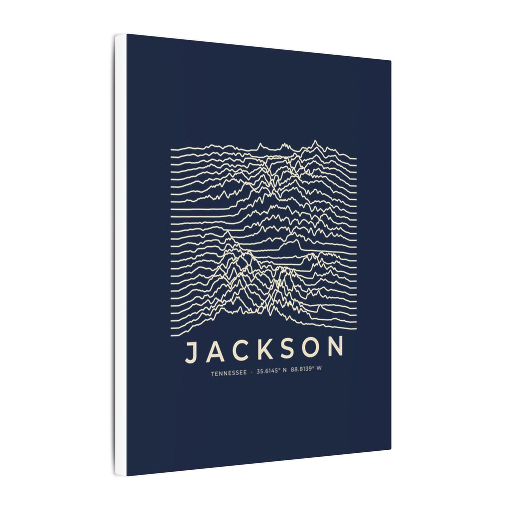 Jackson Ridgeline Canvas Print (Navy)