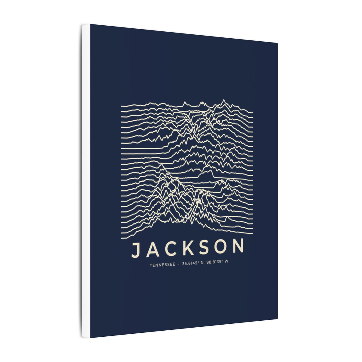 Jackson Ridgeline Canvas Print (Navy)