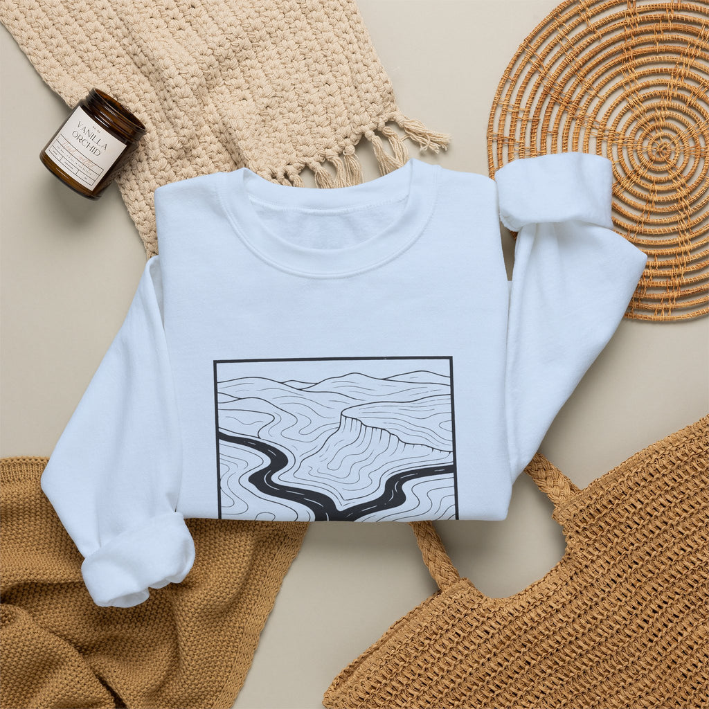 Clarksville Topo Map Crewneck Sweatshirt