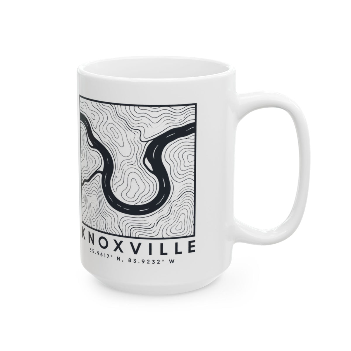 Knoxville Topo Map Mug