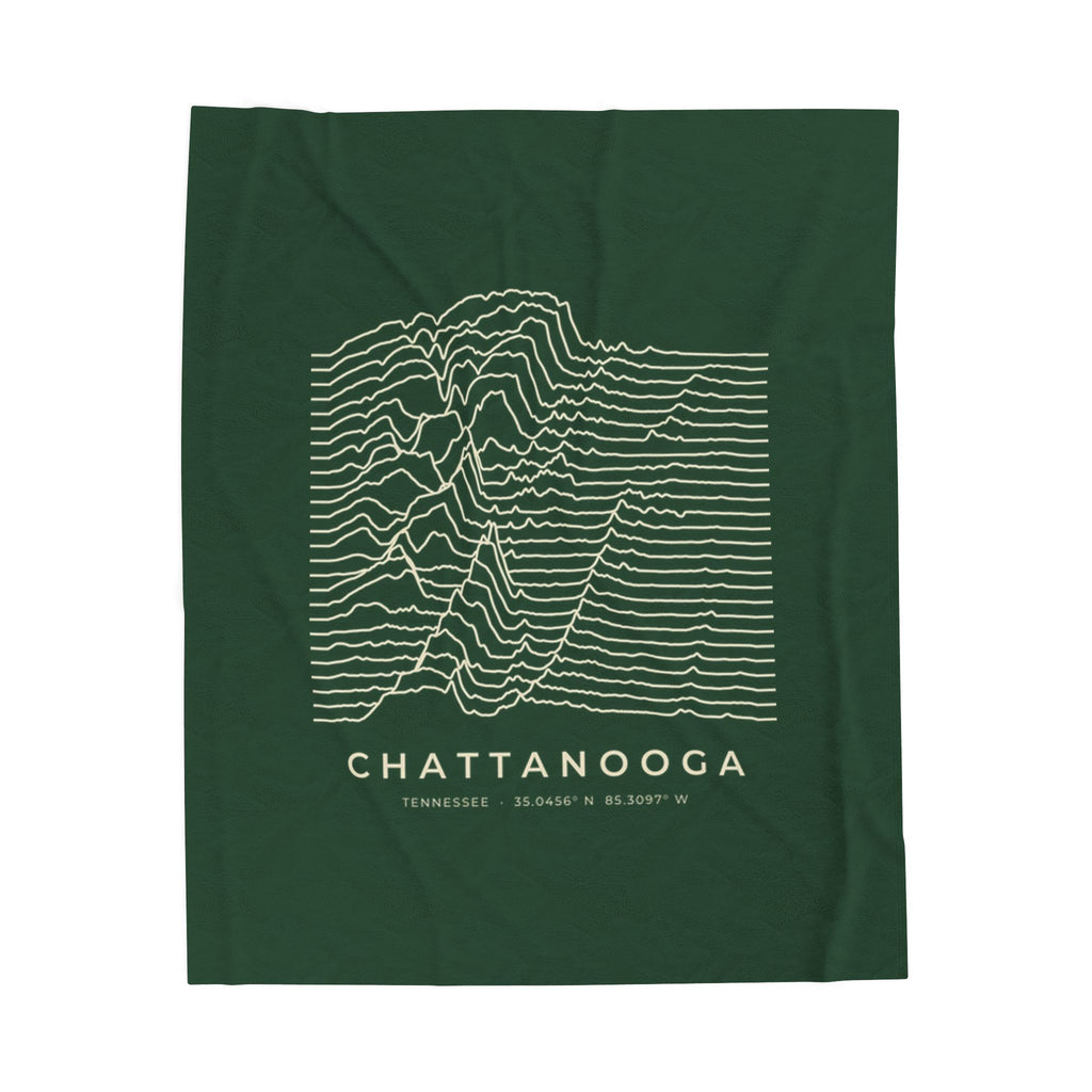 Chattanooga Ridgeline Blanket (Forest Green)
